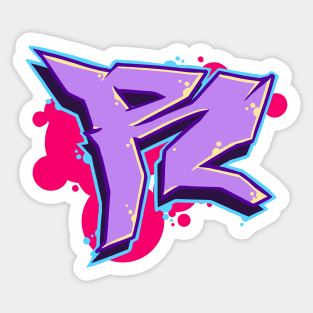 Letter R - Graffiti Street Art Style Sticker